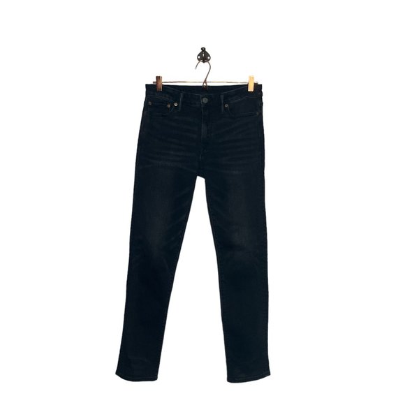 American Eagle Men's 30 X 32 Black Gray Denim Slim Leg Airflex + Stretch Jeans - Picture 2 of 6